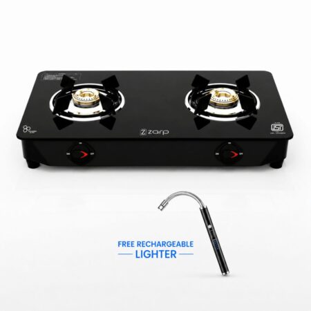 ZARP 2 Burner Glass Top Gas Stove