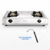 ZARP 2 Burner Stainless Steel Gas Stove