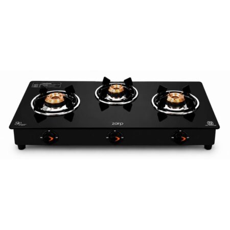 ZARP 3 Burner Glass Top Gas Stove